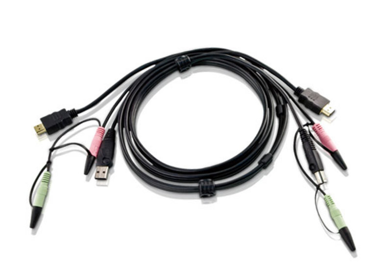 Aten 2L-7D02UH 1.8M USB HDMI KVM Cable with Audio
