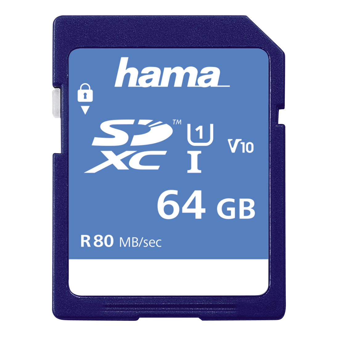 Hama 64GB Class 10 SDXC, UHS-I 80MBs