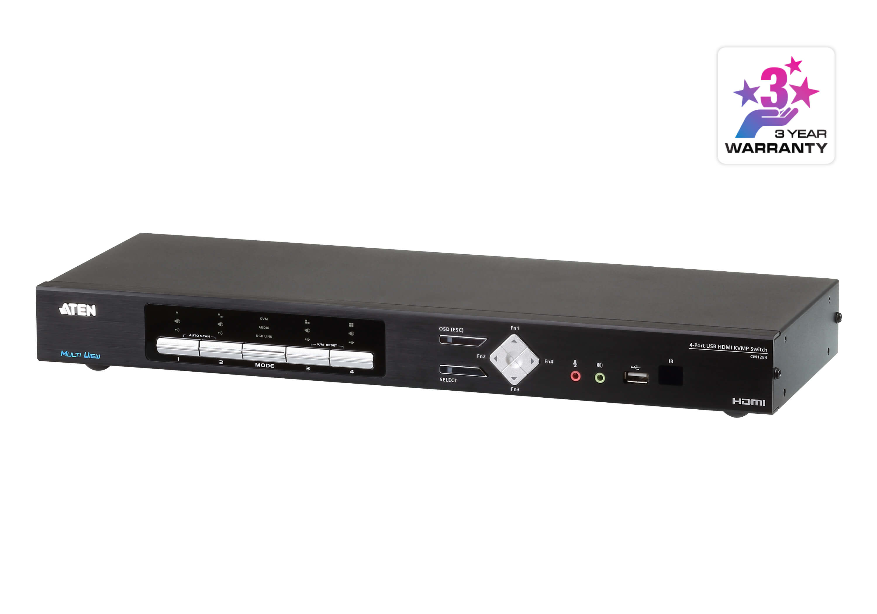 Aten CM1284-AT-E 4-Port USB HDMI Multi-View KVMP Switch