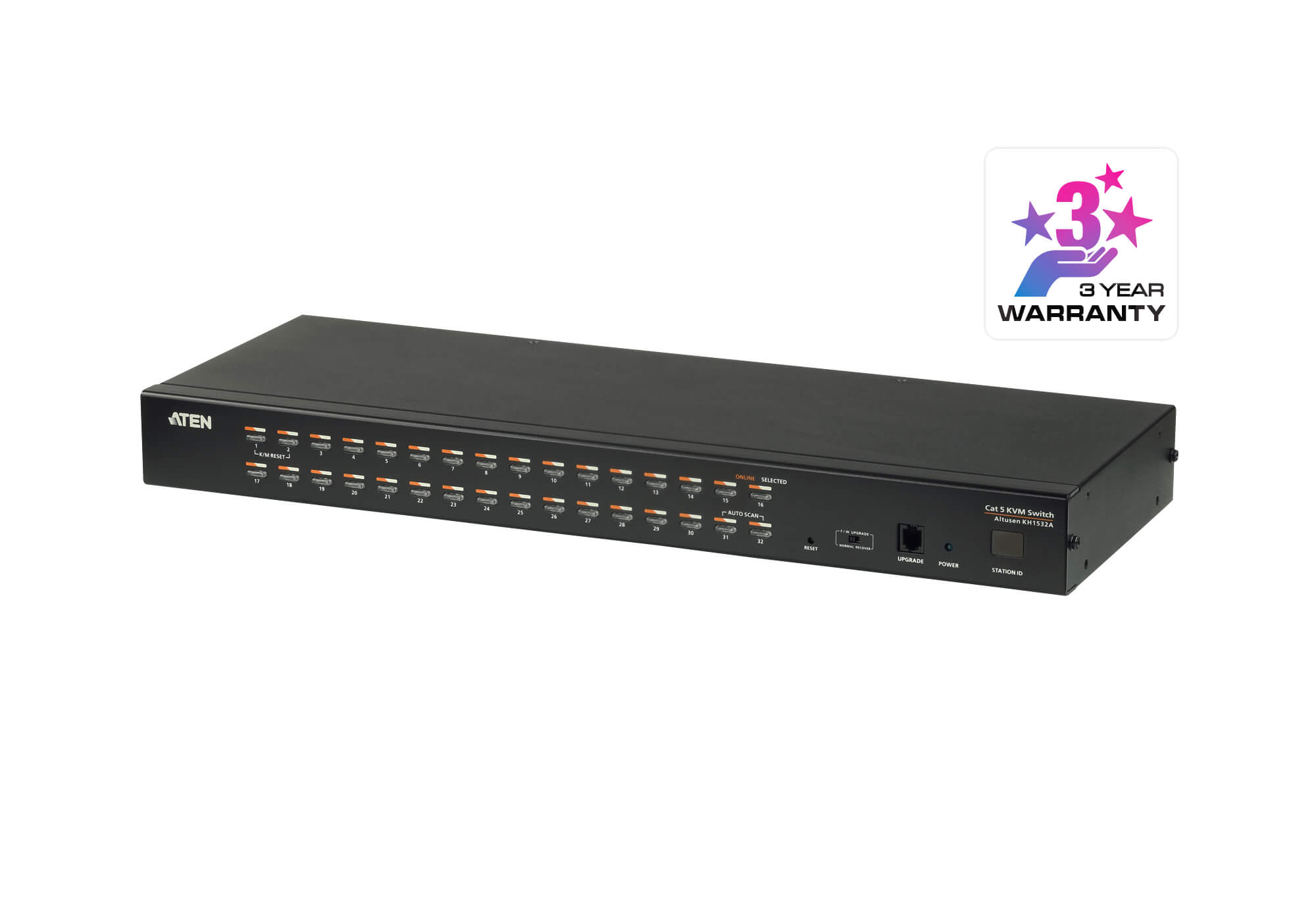Aten KH1532A 1x32 Port CAT5 High Density KVM Switch