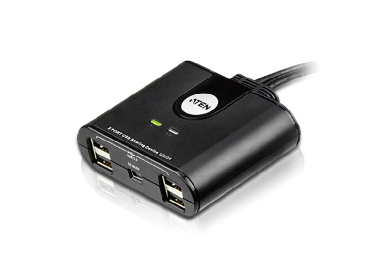ATUS224-AT Aten US224-AT 2 port USB 2.0 Peripheral Sharing Switch 