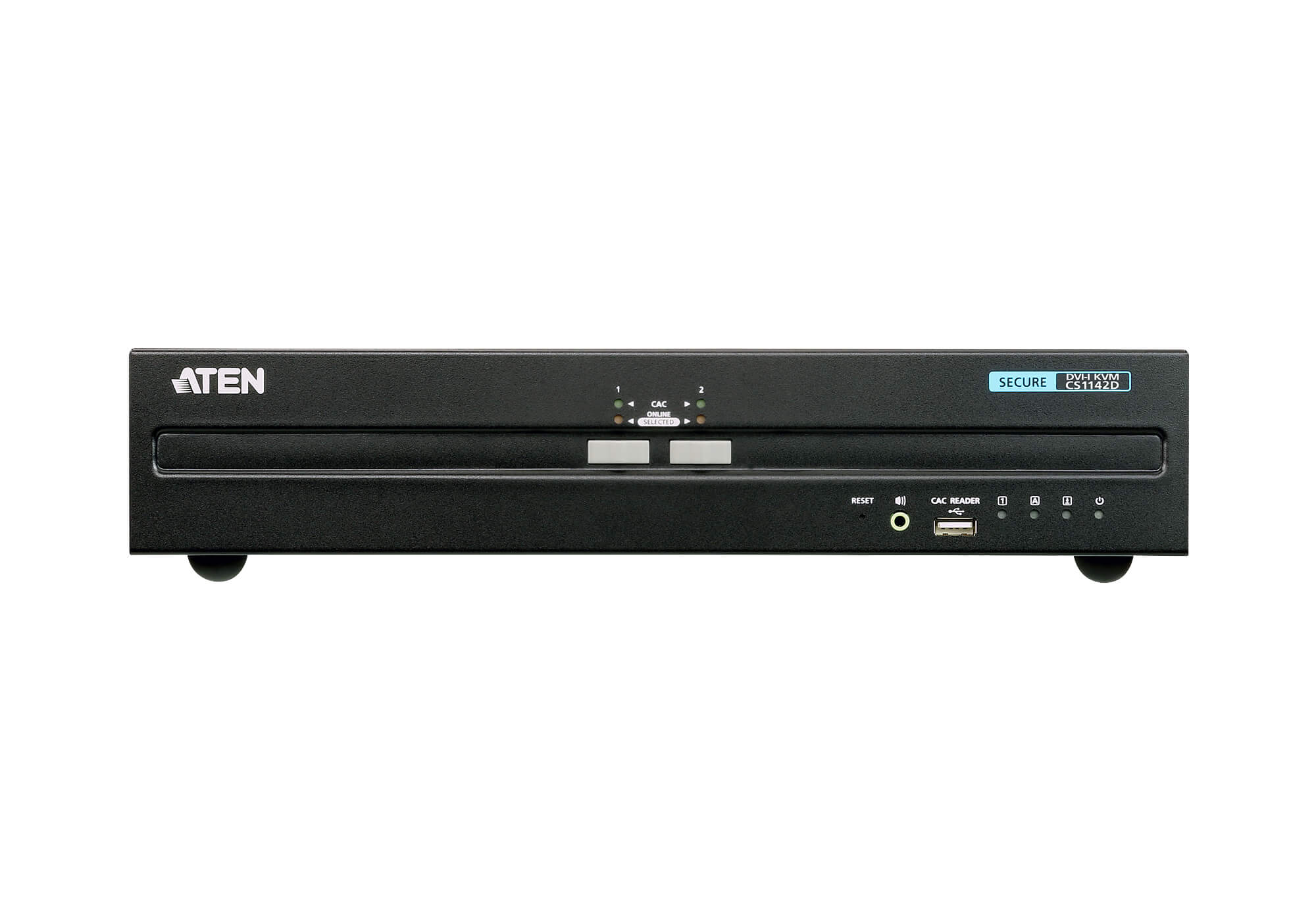 Aten CS1142D 2 port DVI-I Secure KVM with CAC