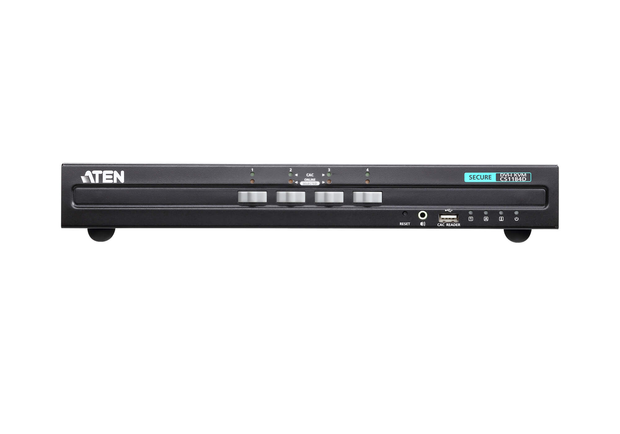 Aten CS1184D 4 port DVI-I Dual Link Secure KVM with CAC