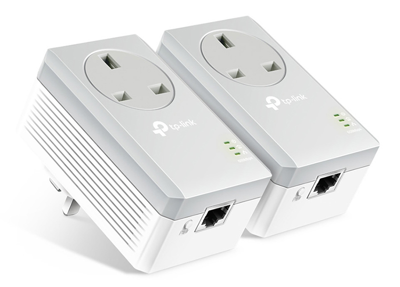 TP-Link TL-PA4010P KIT Passthrough Powerline 600 Starter Kit