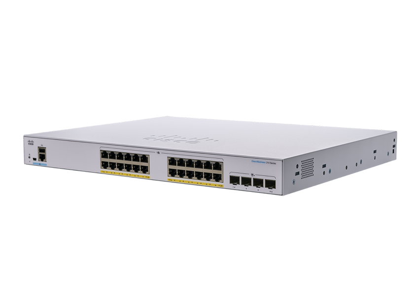 Cisco CBS250-24FP-4X-UK 24-Port L3 GE Smart Managed Switch