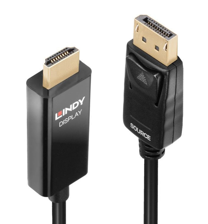 Lindy Active DisplayPort to HDMI Cable with HDR 
