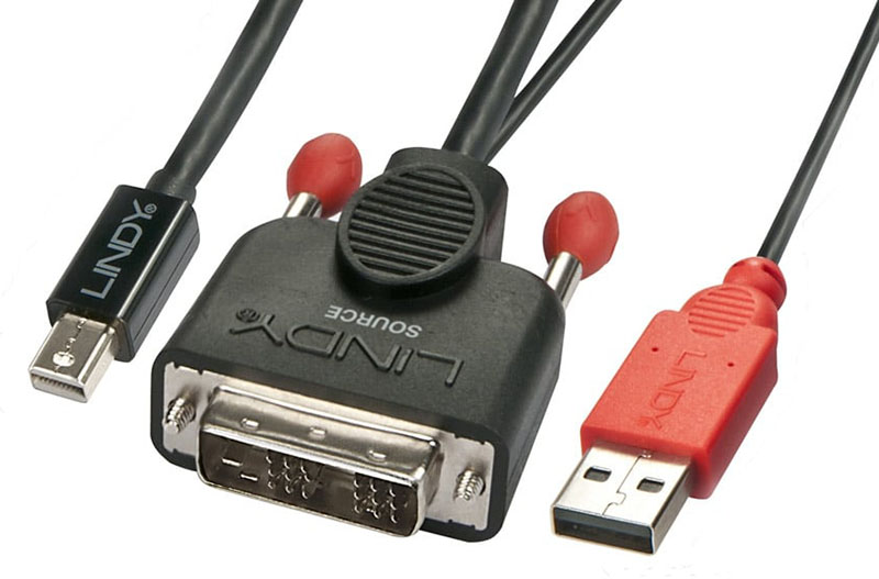 Lindy DVI-D to Mini DP Active Adapter Cable