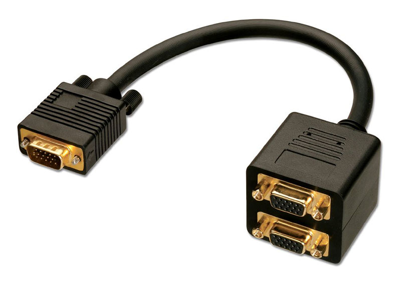 Lindy 41214 VGA Splitter Cable, 2 Way