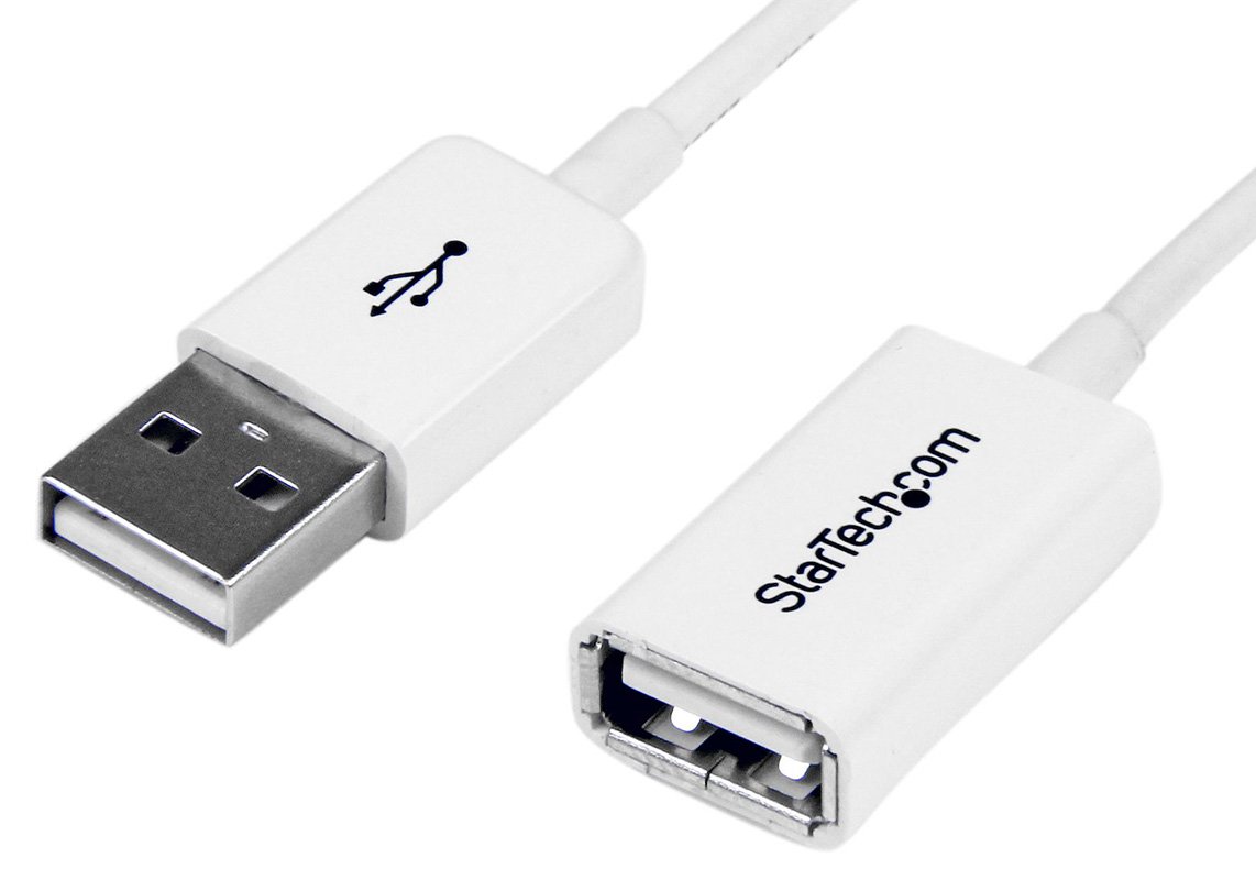 StarTech White USB 2.0 Extension Cable A to A - M/F