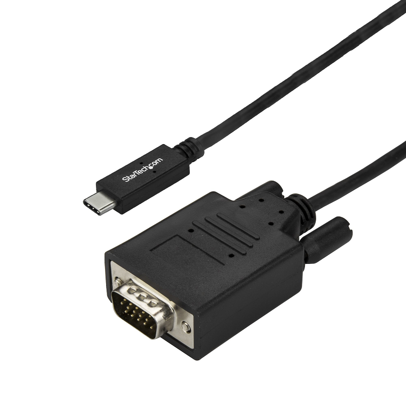 StarTech CDP2VGA3MBNL 10ft/3m USB C to VGA Cable - 1920x1200/1080p - Black