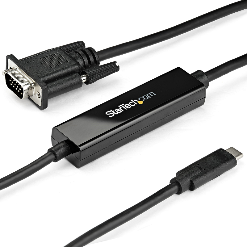 StarTech CDP2VGAMM1MB 3ft/1m USB C to VGA Cable - 1920x1200/1080p