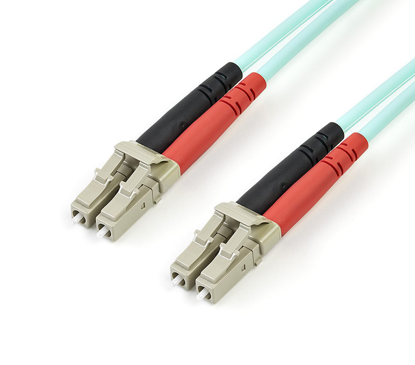 StarTech Aqua OM4 Duplex Multimode Fiber Optic Cable - 100Gb 