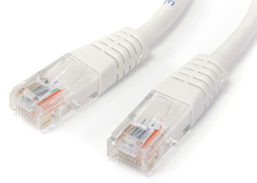 StarTech M45PATCH25WH 25ft Cat5e Patch Cable with Molded RJ45 Connectors - White