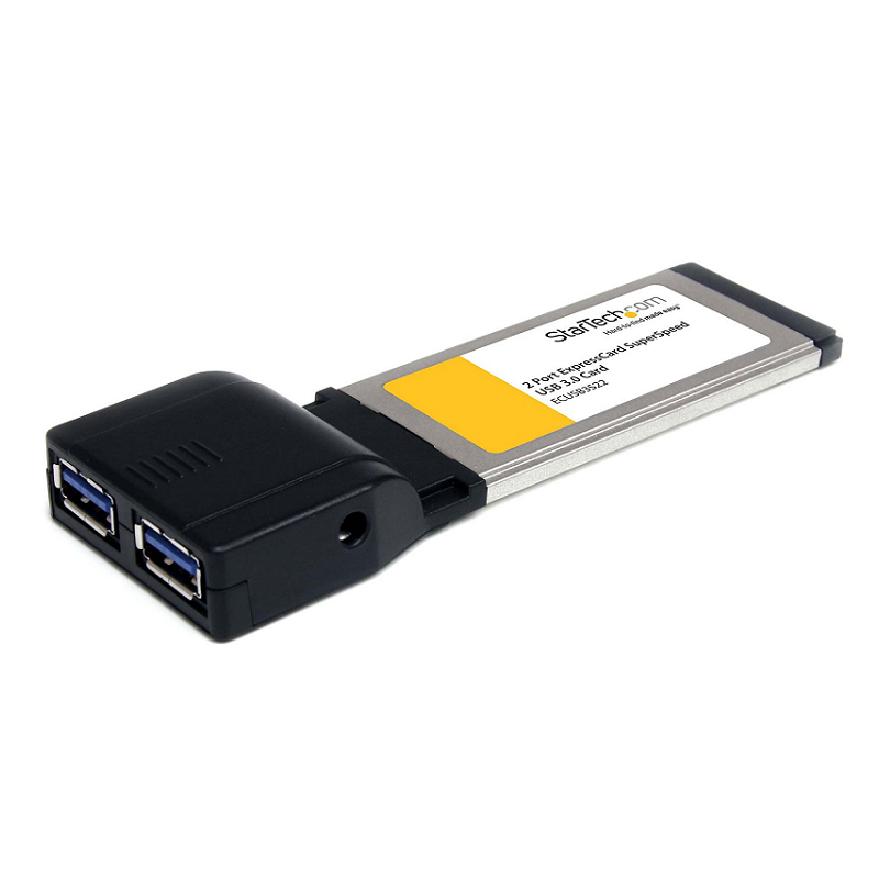 StarTech ECUSB3S22 2 Port ExpressCard SuperSpeed USB 3.0 Card Adapter with UASP Support