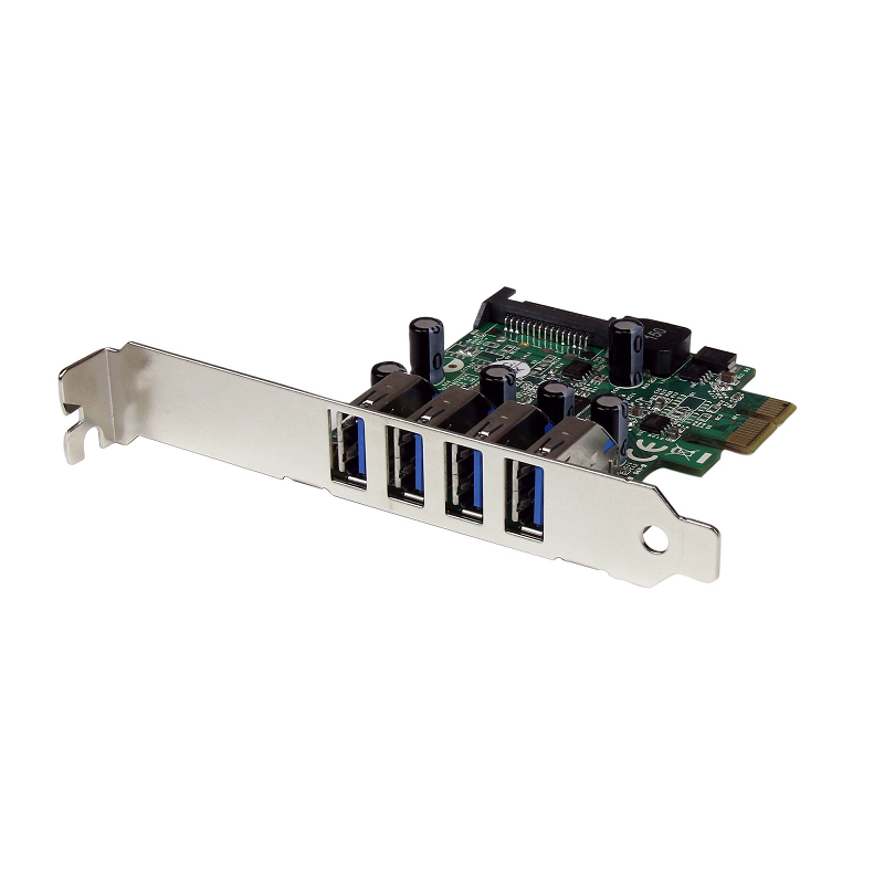 StarTech PEXUSB3S4V 4 Port PCIe SuperSpeed USB 3.0 Controller Card Adapter