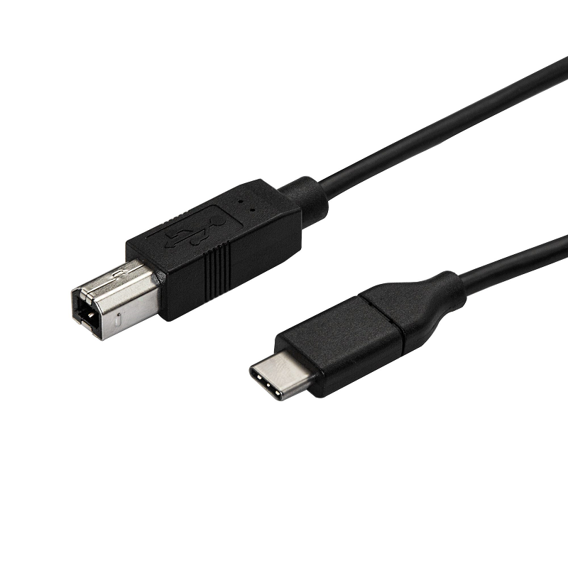 StarTech USB2CB3M USB-C to USB-B Printer Cable - M/M - 3 m (10 ft) - USB 2.0
