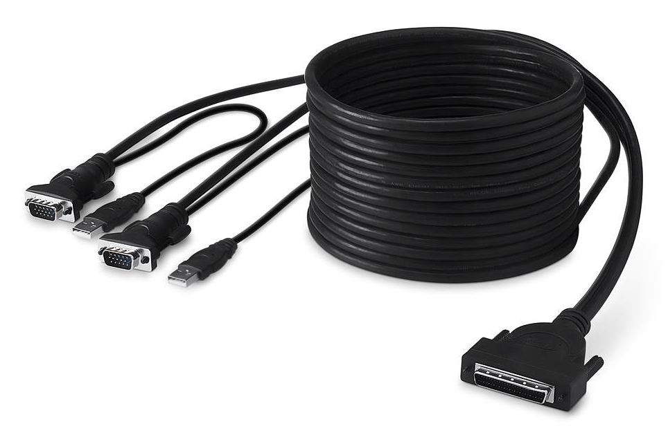 Belkin 3.6m OmniView Dual-Port USB KVM Cable