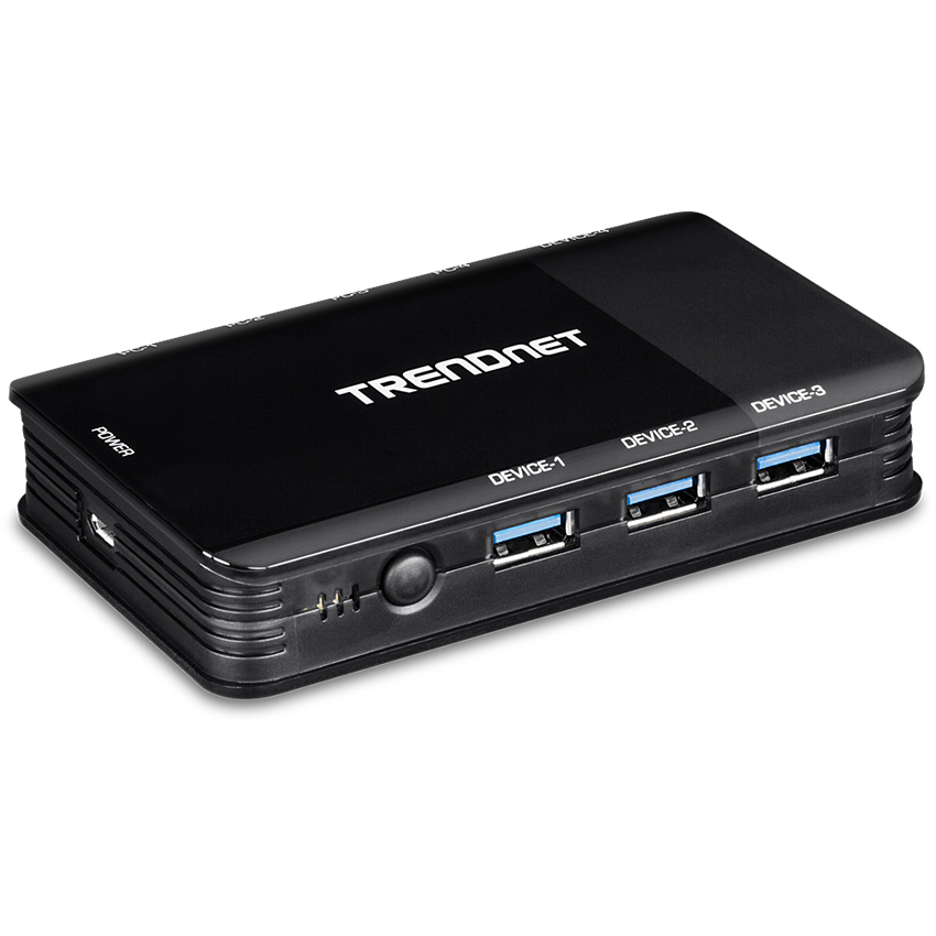 TRENDnet TK-U404 4 Computer 4-Port USB 3.1 Sharing Switch