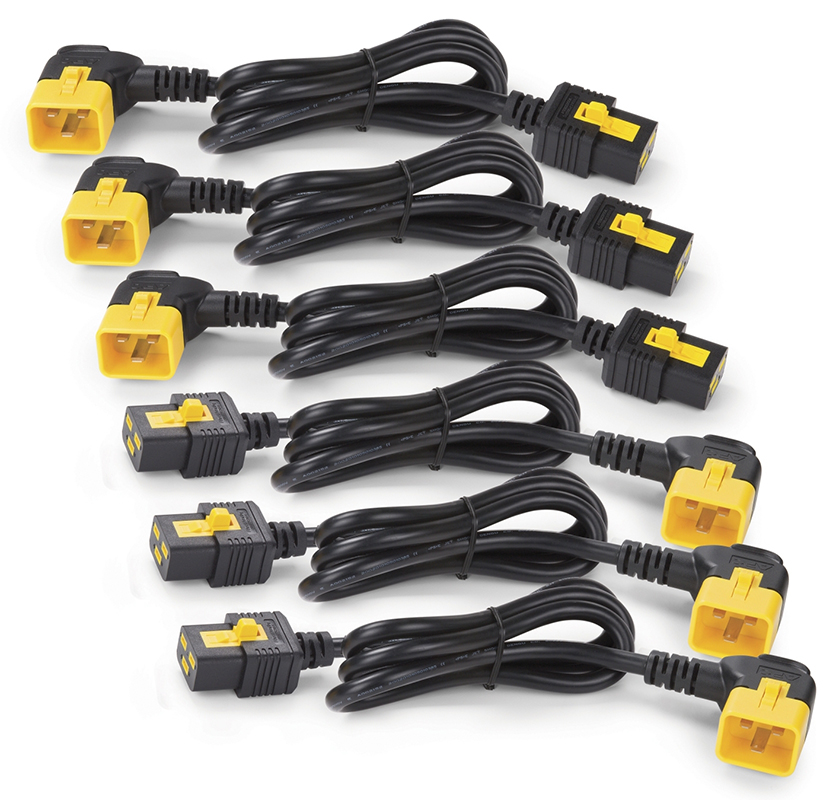 APC Power Cord Kit (6 ea) Locking C19 to C20 (90 Degree) 1.8m