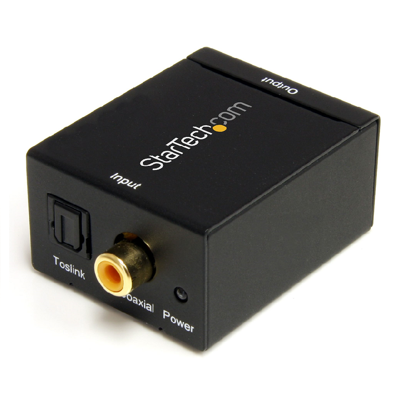 StarTech SPDIF2AA SPDIF Digital Coaxial or Toslink Optical to Stereo RCA Audio Converter
