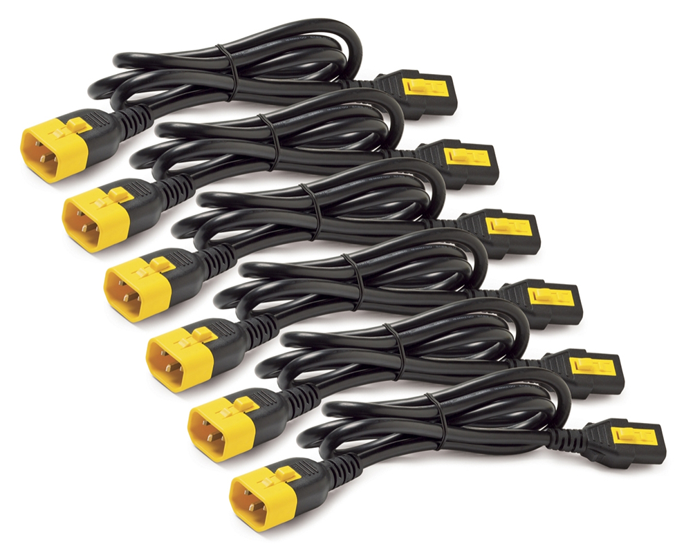 APC Power Cord Kit (6 ea), Locking, C13 to C14, 1.2m  - AP8704S-WW
