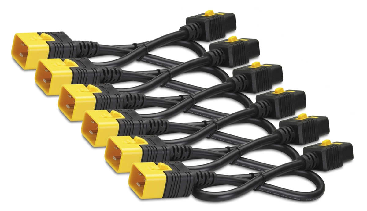 APC AP8712S Power Cord Kit (6 ea), Locking, C19 to C20, 0.6m