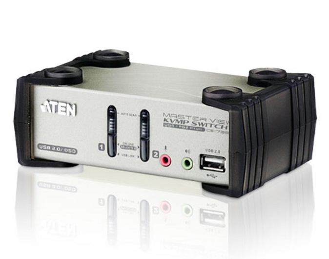 Aten 2-Port USB 2.0 KVMP Switch with OSD