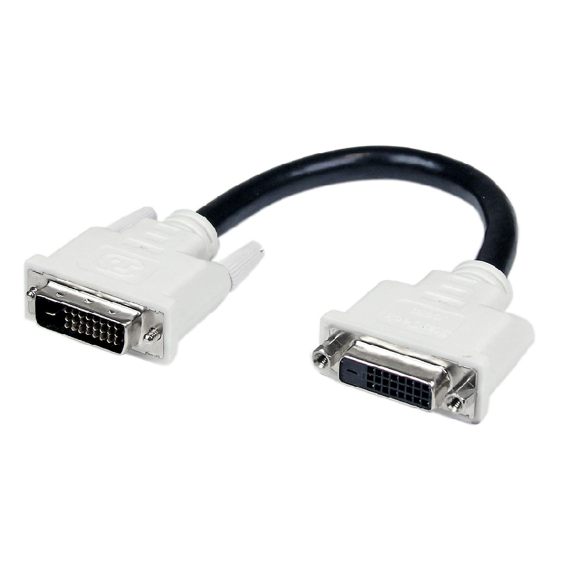 StarTech DVIDEXTAA6IN 6in DVI-D Dual Link Digital Port Saver Extension Cable M/F