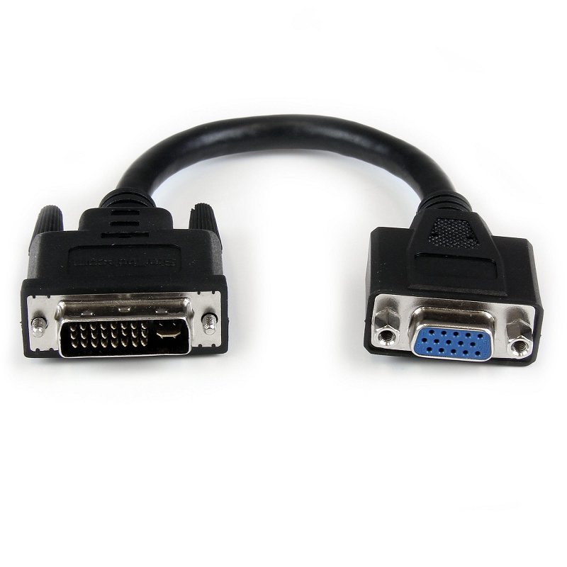 StarTech DVIVGAMF8IN 8in DVI to VGA Cable Adapter - DVI-I Male to VGA Female