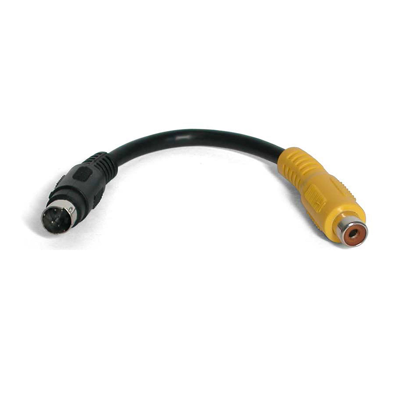 StarTech SVID2COMP 6in S-Video to Composite Video Adapter Cable