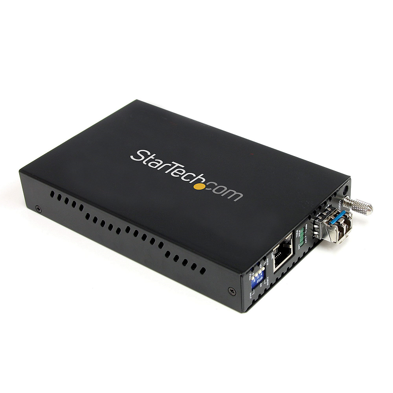 StarTech ET1000S40LC2 1000 Mbps Gigabit Single Mode Fiber Media Converter LC 40 km