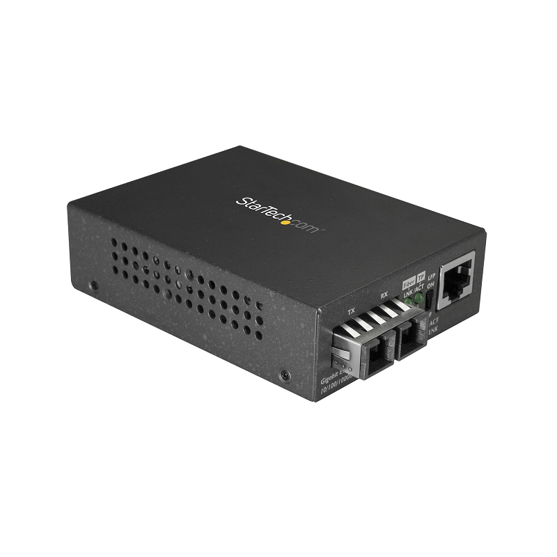 StarTech MCMGBSCSM10 GbE to SC Fiber Media Converter - 1000Base-LX - Single-mode - 10 km