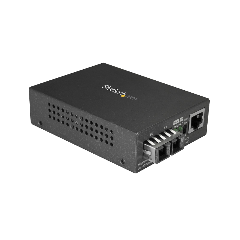 StarTech MCMGBSCMM055 MM SC Fiber Media Converter for 10/100/1000 Network - 550m Range GbE