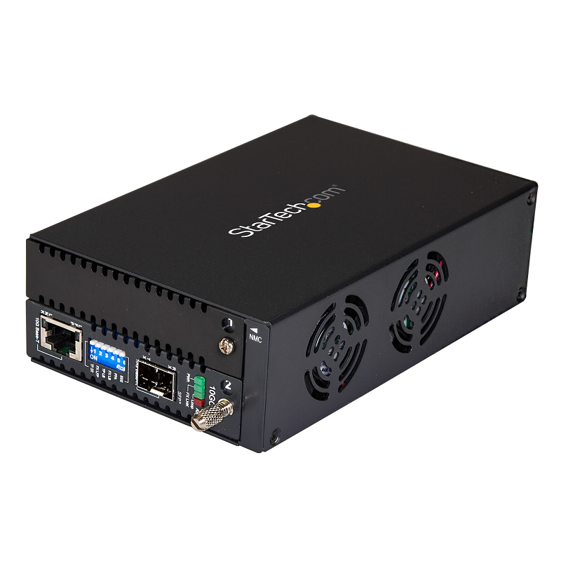 StarTech ET10GSFP 10GbE 10 Gigabit Ethernet Copper-to-Fiber Media Converter