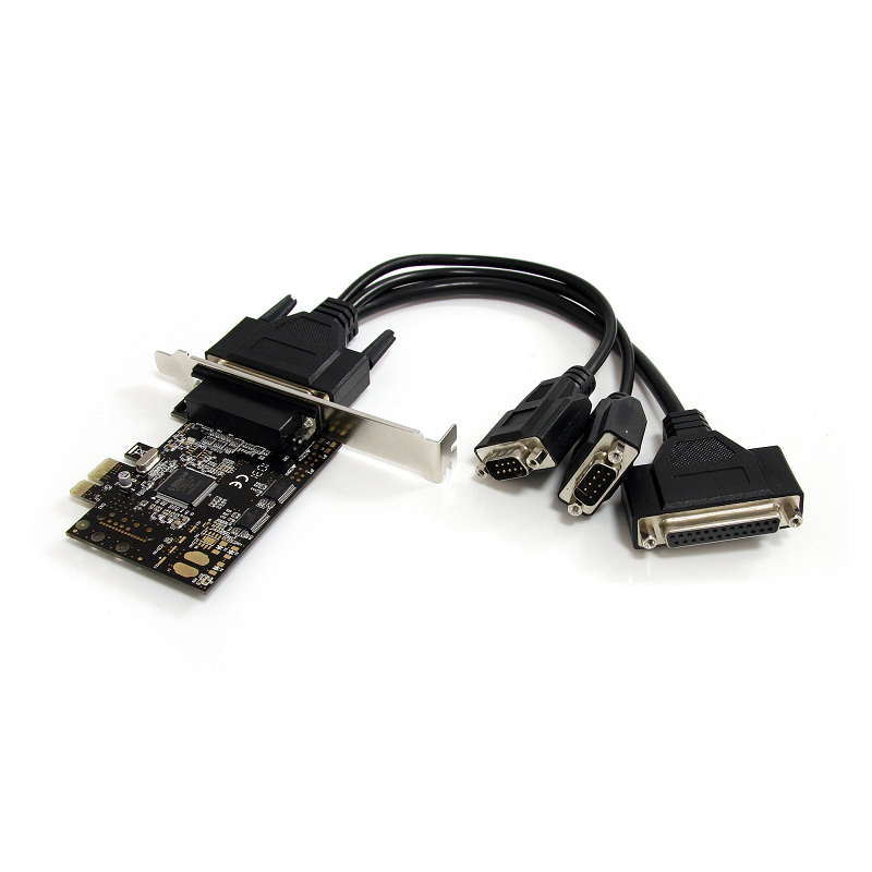 StarTech PEX2S1P553B 2S1P PCI Express Serial Parallel Combo Card with Breakout Cable