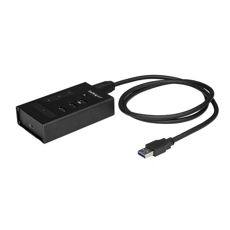 StarTech HB30A3A1CST 4 Port USB 3.0 Hub USB Type-A to 1xUSB-C & 3xUSB-A - Mountable/Rugged