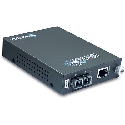 TRENDnet TFC-1000S20 Intelligent 1000Base-T to 1000Base-FX Single Mode SC Fiber Converter
