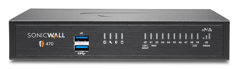 SonicWall 02-SSC-6792 TZ470 Firewall Appliance with 1-Year Total