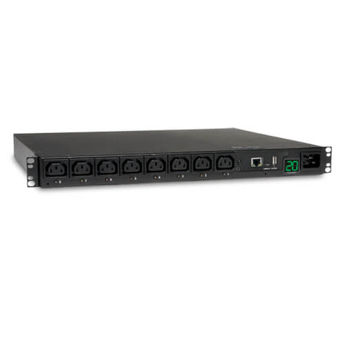 Tripp Lite 3.2-3.8kW Single-Phase Switched PDU, 200-240V Outlets (8 C13), C20 / L6-20P input