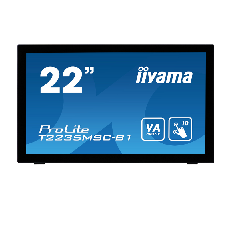 iiyama ProLite T2235MSC-B1 22 Inch Black, VA, Full HD,  Display Port