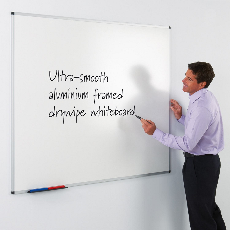 Metroplan Write-on - Whiteboard - Wall Mountable - 900 x 600 mm - squared - double-sided