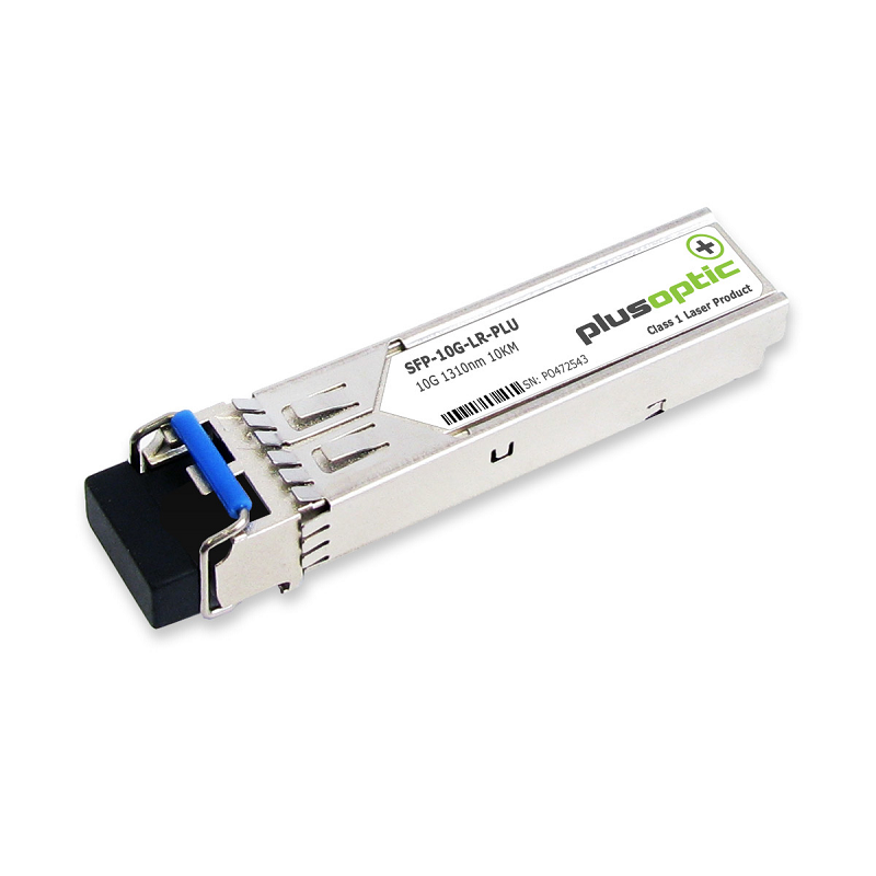 PlusOptic SFP-10G-LR-PLU 10G, SFP+, 1310nm,10KM Transceiver, LC Connector for SMF with DOM