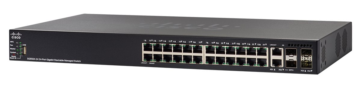 Cisco SG550X-24 24 Port Stackable Managed L3 Gigabit Ethernet Switch