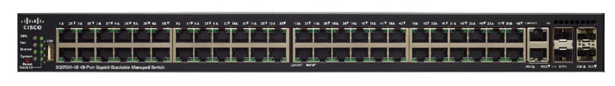 Cisco SG550X-48P 48 Port Stackable Managed L3 Gigabit Ethernet PoE Switch 