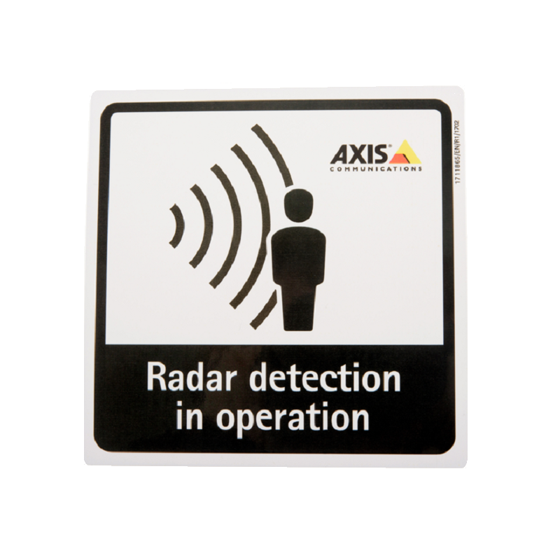 Axis 01551-001 Radar Detection Sticker EN 10 Pieces