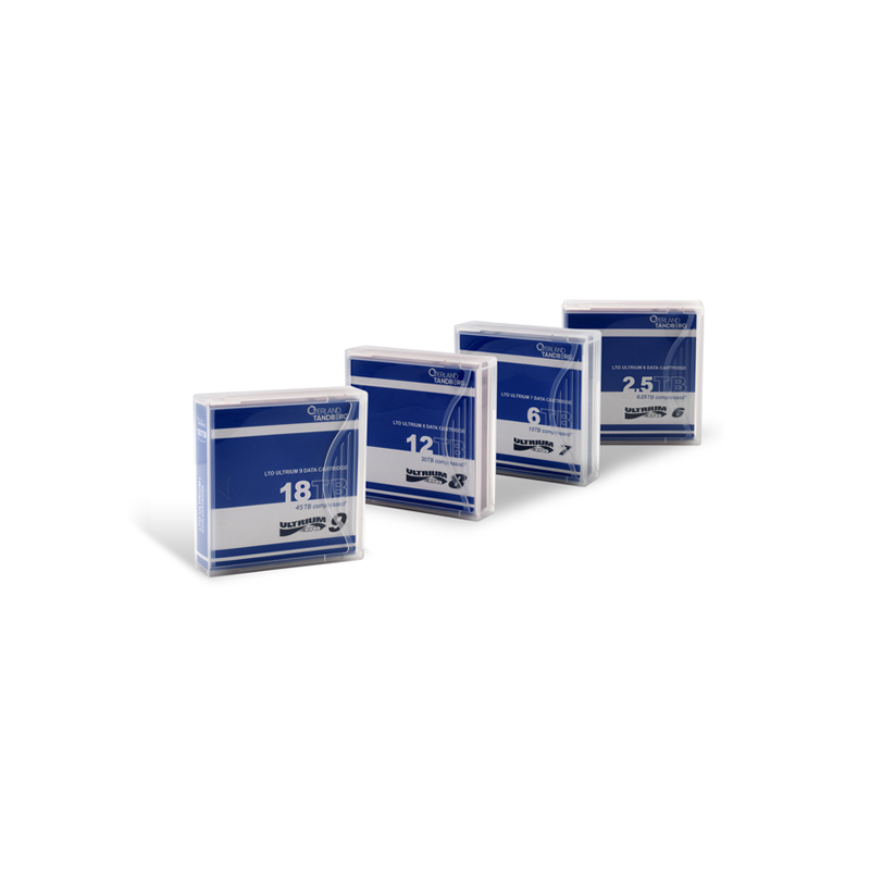 Overland-Tandberg LTO Data Cartridges un-labeled with case 20pk
