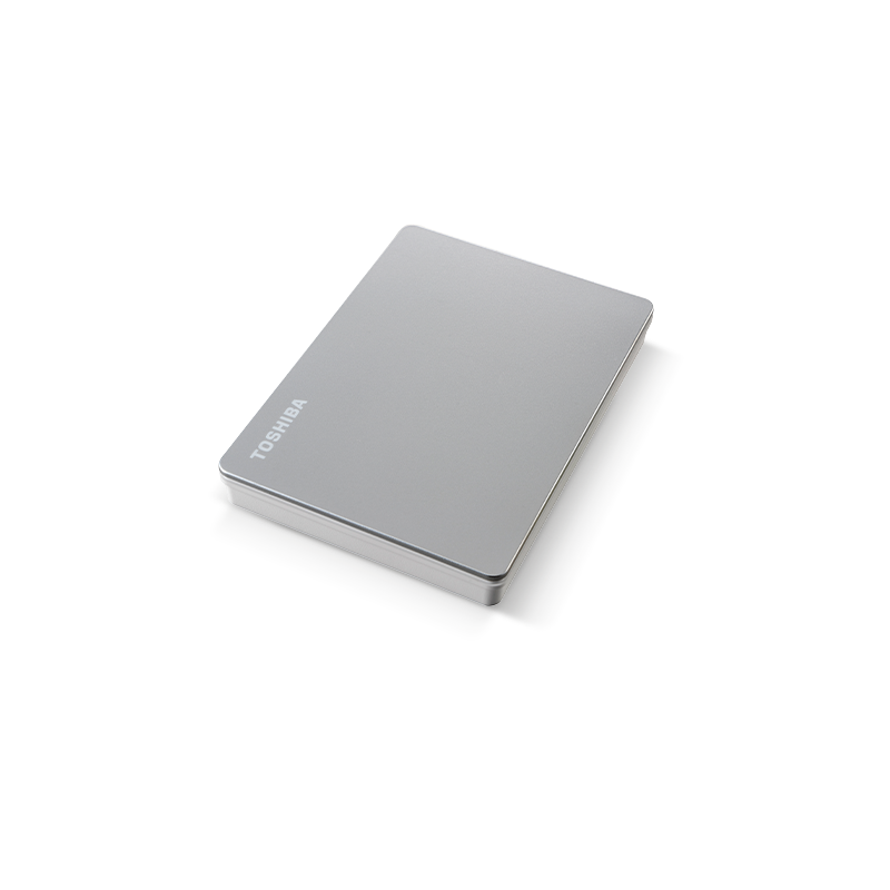 Kioxia Canvio Flex Portable External Hard Drive - Silver