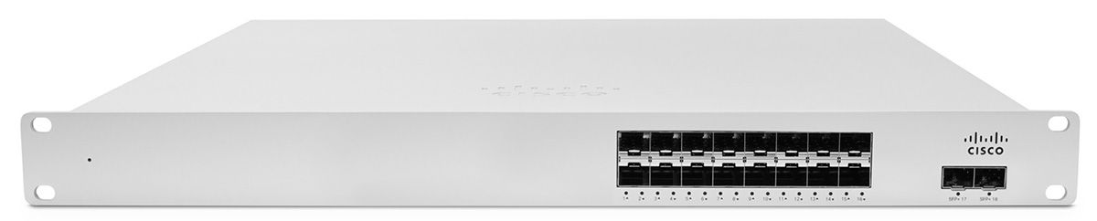 Cisco Meraki MS410-16-HW MS410 16 Port Cloud Managed 16x Gigabit Ethernet SFP Switch
