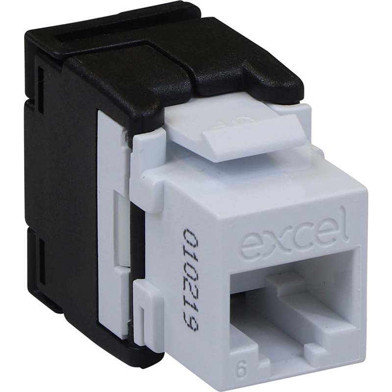 Excel Cat6 UTP Keystone Jack Butterfly Style