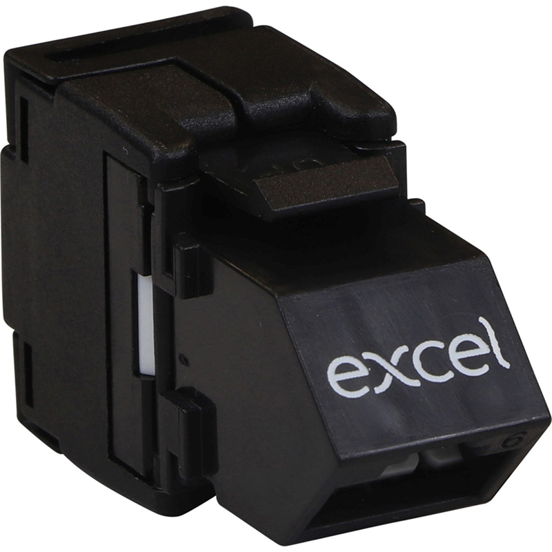 Excel Cat6A UTP Angled Keystone Toolless Jack,Butterfly